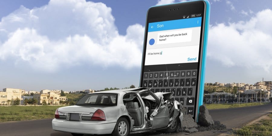 peligro de accidentes de auto por distracción del celular abogado lopez